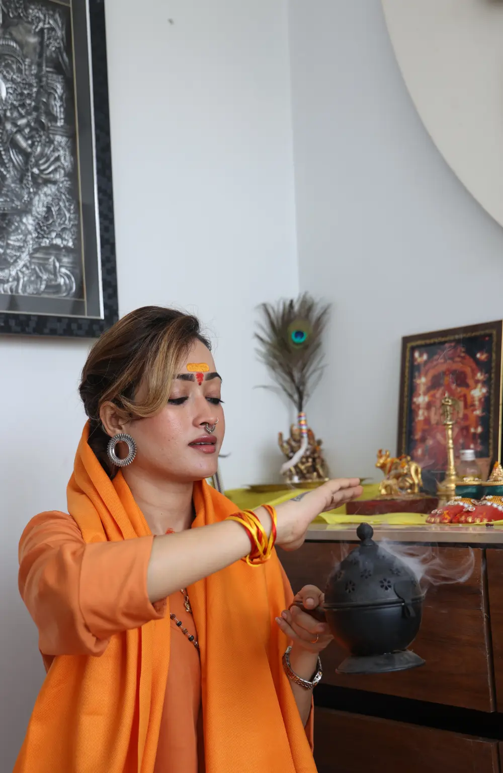 Premium Brass Dhoop Burner with Handle ( Dhoop Dani ) – Pooja & Aarti Use