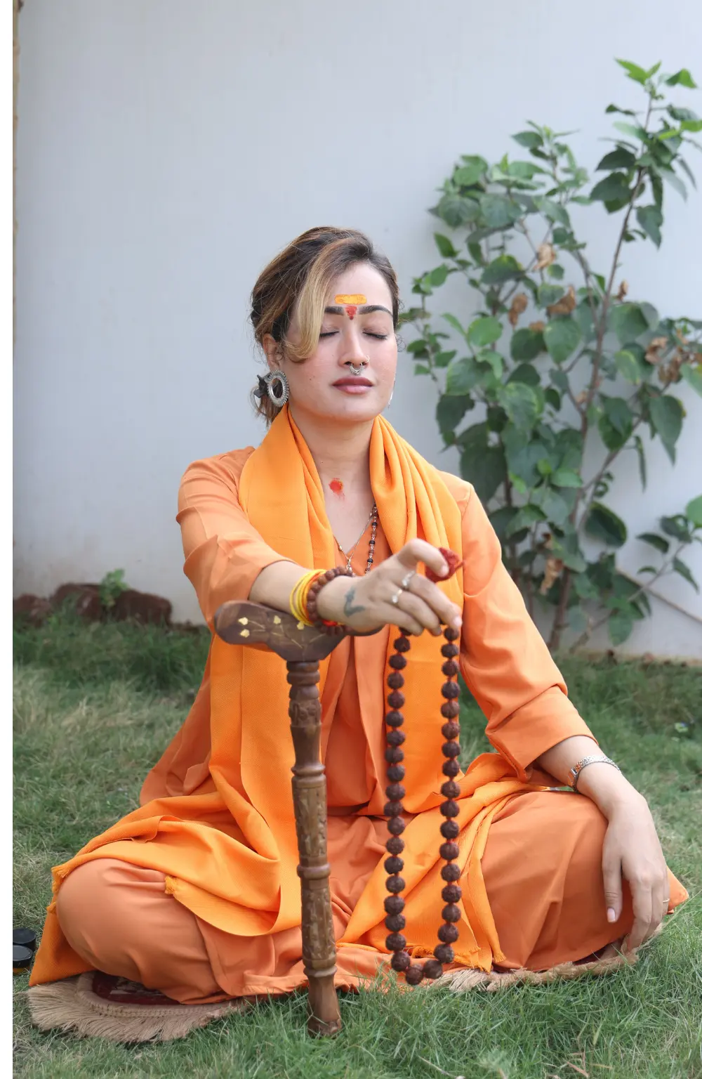 Shiv Abhimantrit 5 Mukhi Rudraksha Mala ( Big Size)